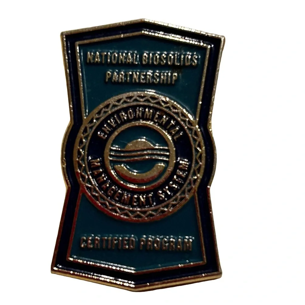 National BioSolids Partnership Certified Program Enamel Lapel Pin